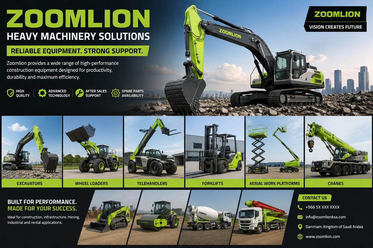 Dammam, Heavy Equipment, SAR 42000,  Heavy Equipment Zoomlion