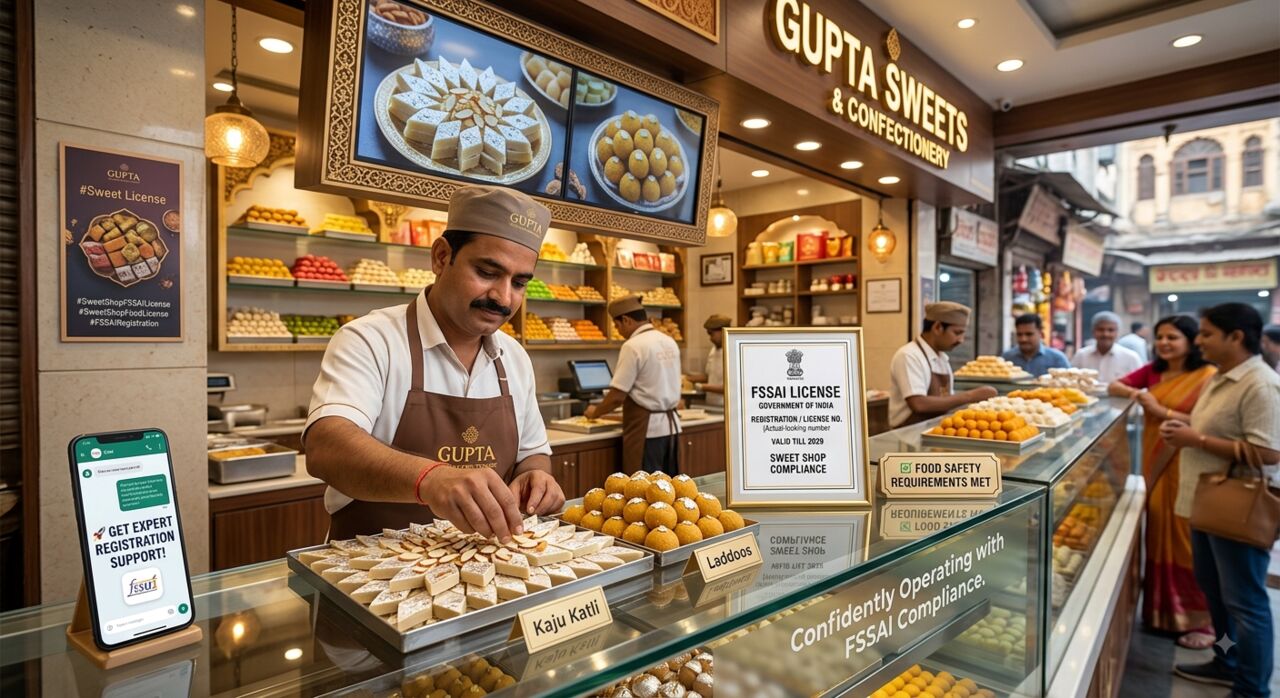 Mumbai, Business, Sweet Shop FSSAI License Made Easy 🍬