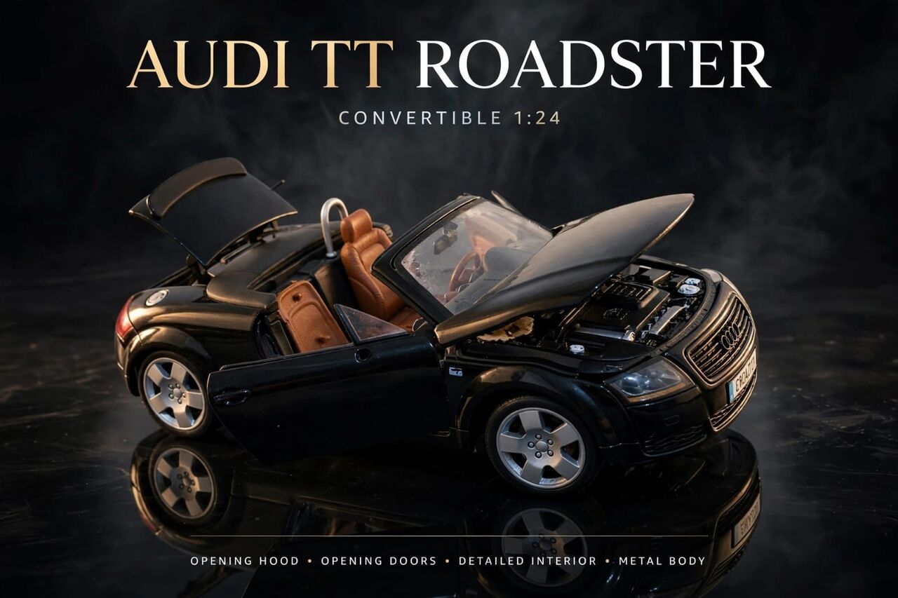 Hara, Toys & Games, SAR 150,  : 1:24 Scale Audi TT Roadster Convertible Diecast Model Car