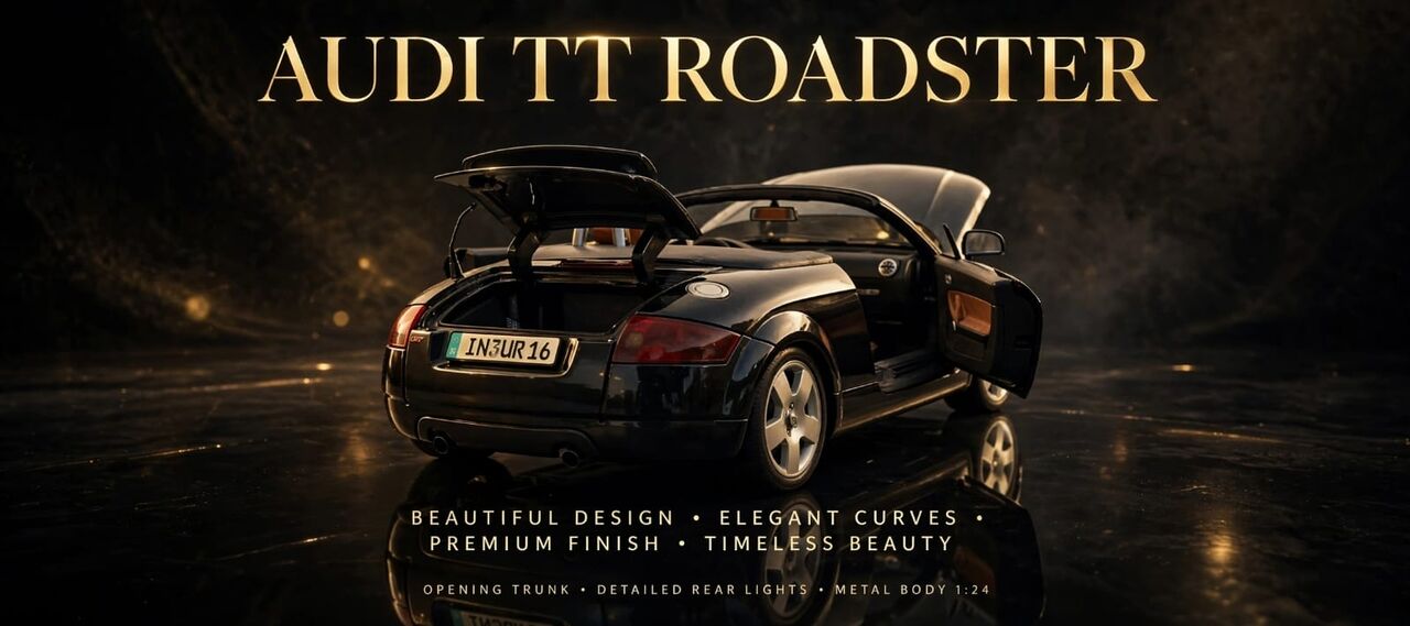 Hara, Toys & Games, SAR 150,  : 1:24 Scale Audi TT Roadster Convertible Diecast Model Car