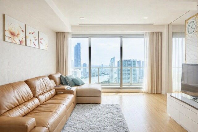 Bangkok, Real Estate For Sale, THB 23999999,  3 BR,  138 Sq. Meter,  Near BTS Charoen Nakhon 400 M., Area 138 Sq M., 41st Floor, The River Condominium, 3