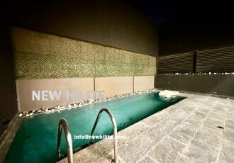 Kuwait City, Apartments, Flats, Houses & Villas, KWD 900/month,  3 BR,  Elegant 3-Bedroom Duplex With Pool For Rent In Al-Zahra