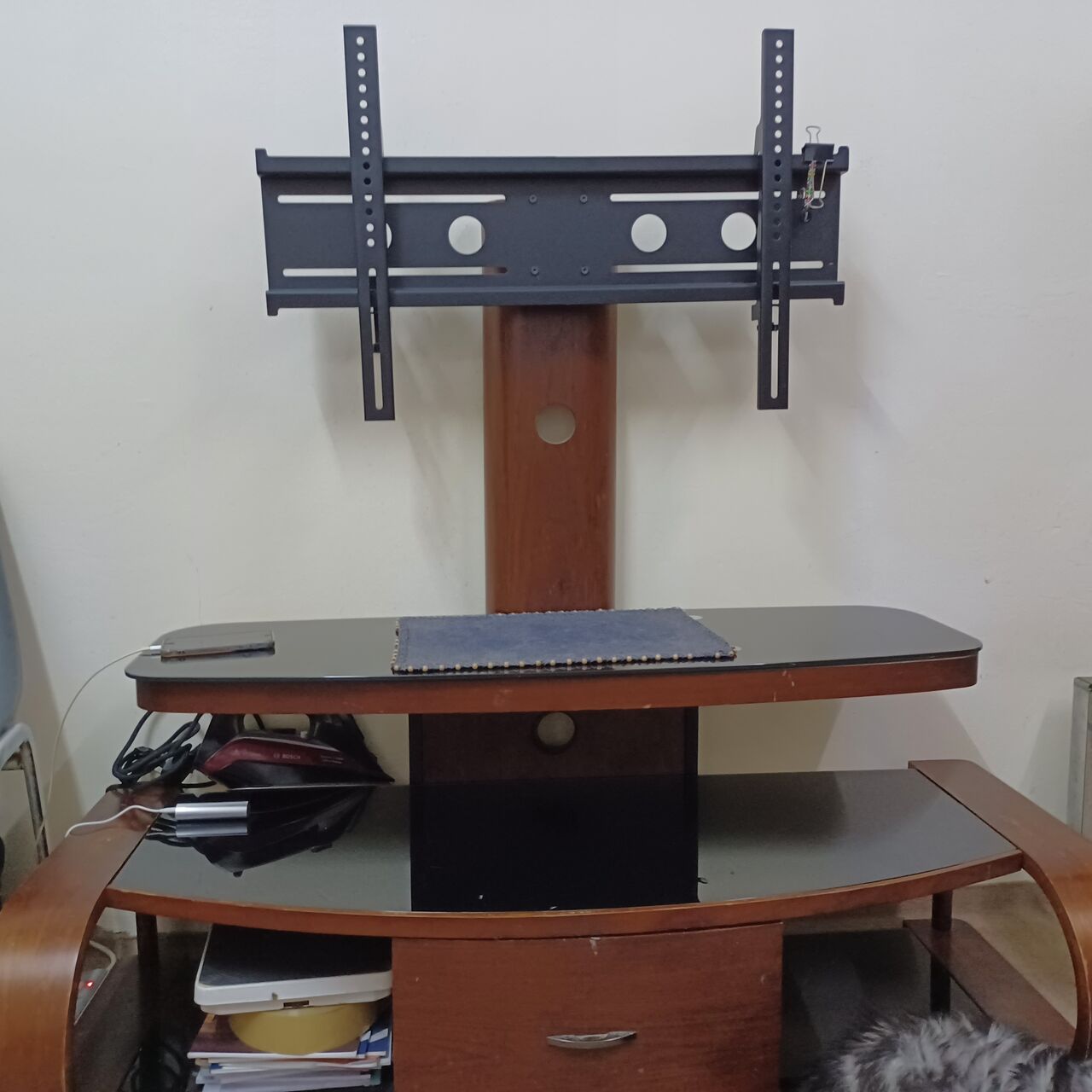 Al Rehab, Household Items, SAR 175,  Woods Stand With LED Wall Mount Bracket