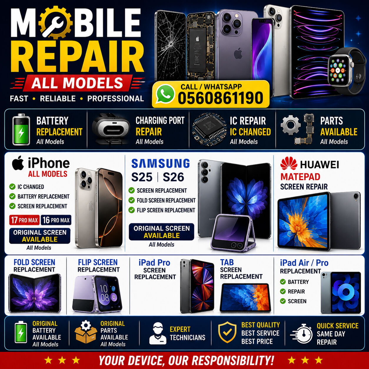 Riyadh, Mobile Phones, SAR 100,  Mobile Phone Repair All Mobile  Specialist Iphonr All Model Orignal Screen Avilble