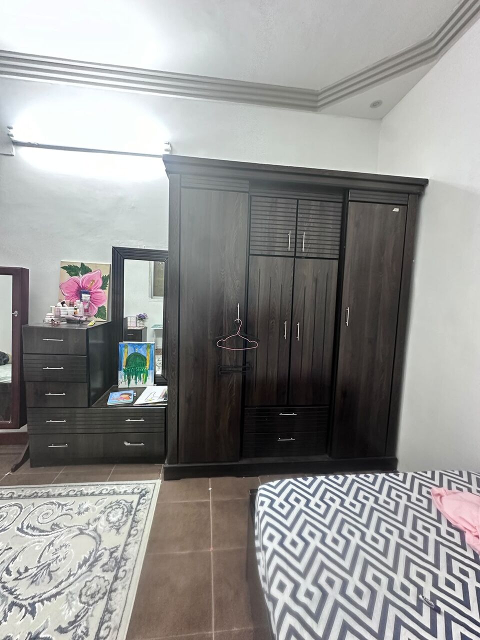 Umm Al Hamam, Furniture, SAR 1600,  Bedroom Furniture Set For Sale &ndash; 2 Beds (with Mattresses), Wardrobe & Dressing Table