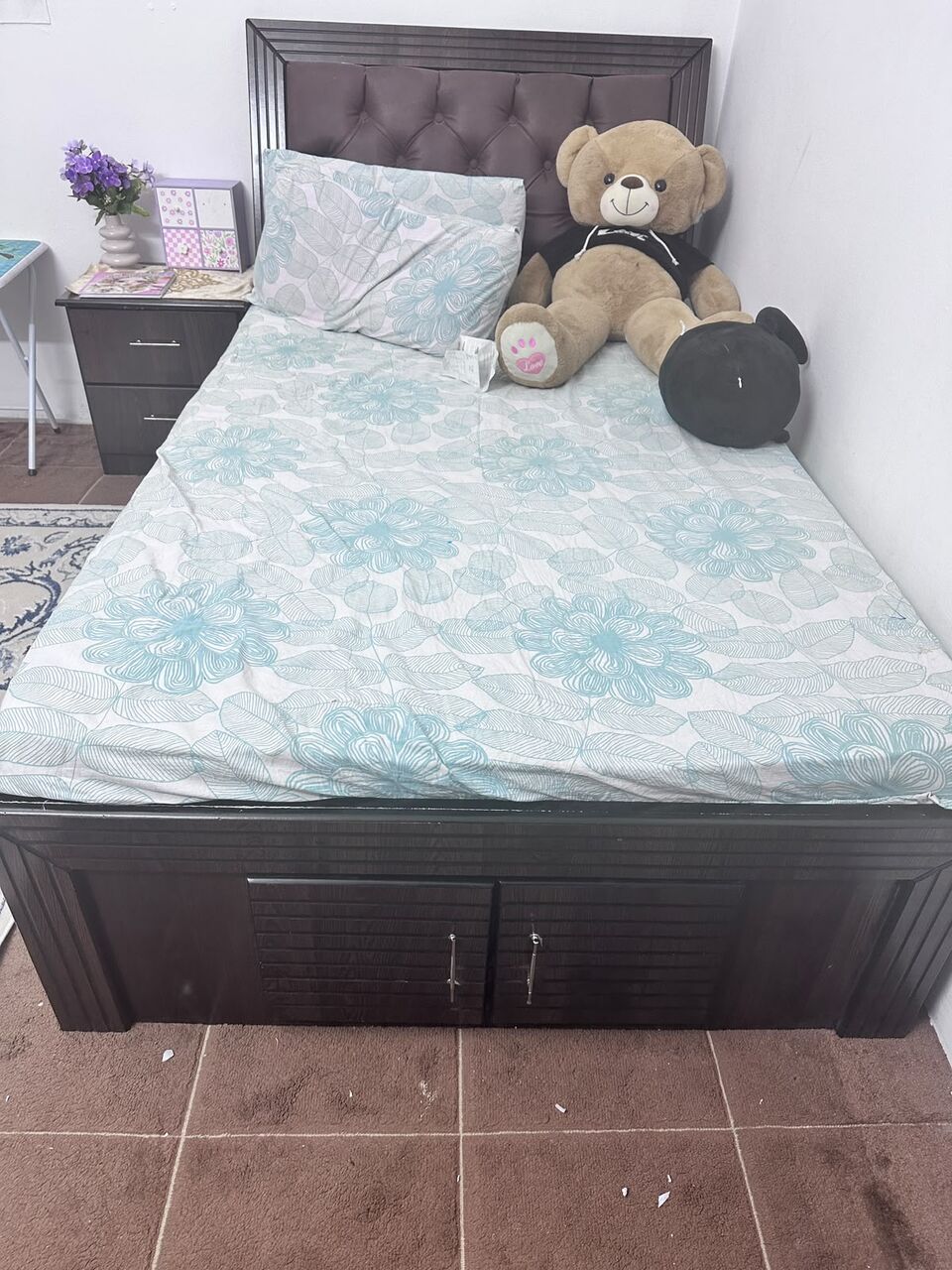 Umm Al Hamam, Furniture, SAR 1600,  Bedroom Furniture Set For Sale &ndash; 2 Beds (with Mattresses), Wardrobe & Dressing Table