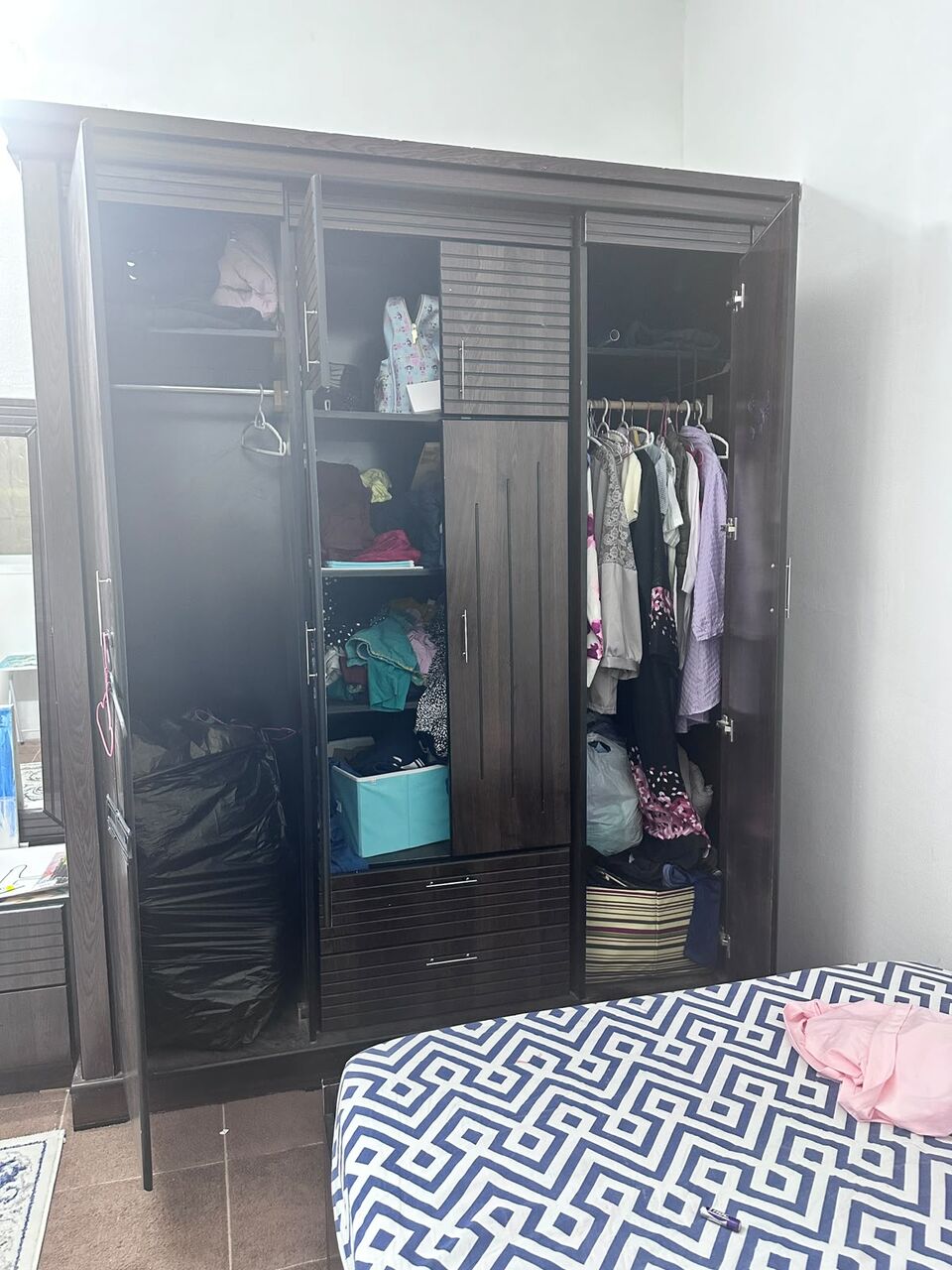 Umm Al Hamam, Furniture, SAR 1600,  Bedroom Furniture Set For Sale &ndash; 2 Beds (with Mattresses), Wardrobe & Dressing Table