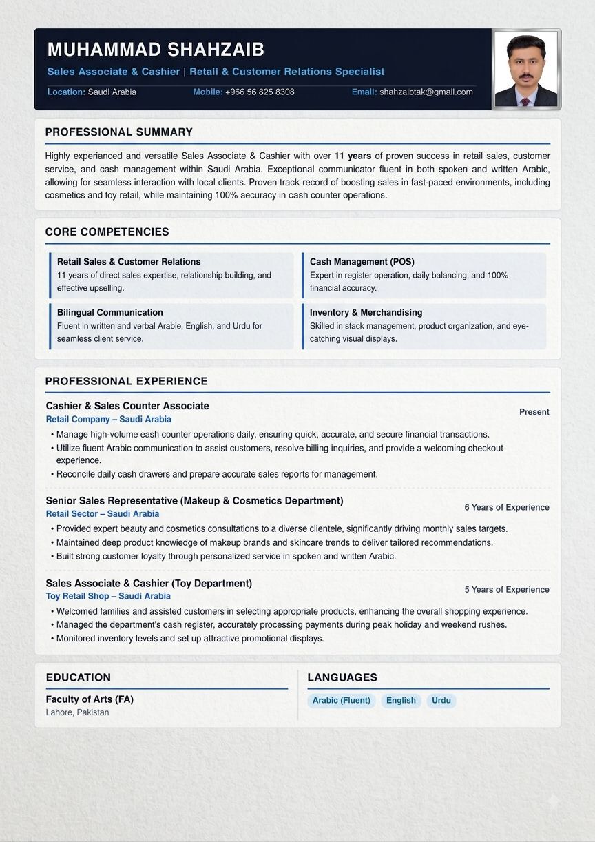 Khobar, Job Seekers, ​Retail Sales Associate / Cashier – Fluent In English & Arabic