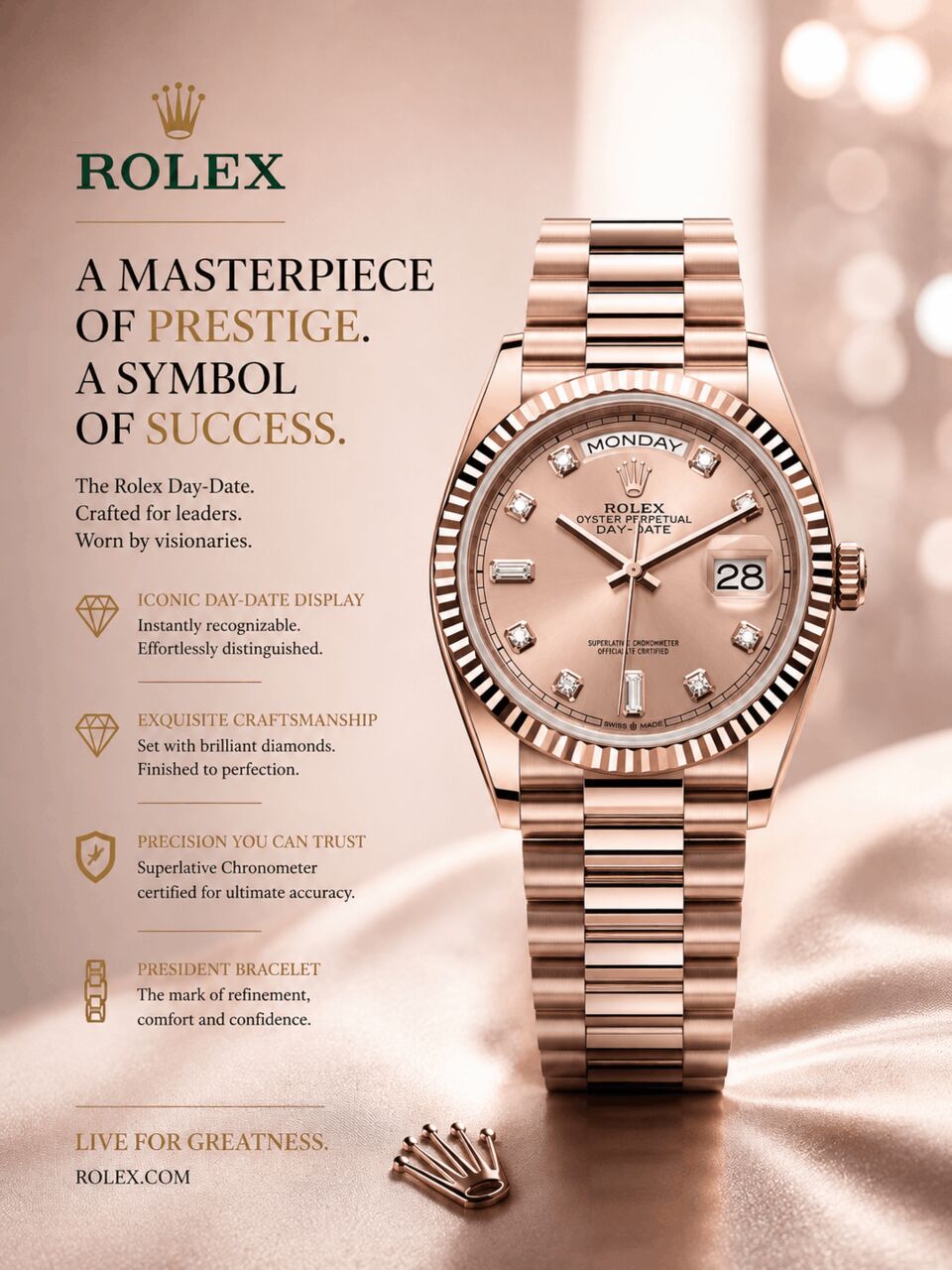New Delhi, Watches, INR 6379000,  How To Spot A Fake Rolex Day-Date Watch