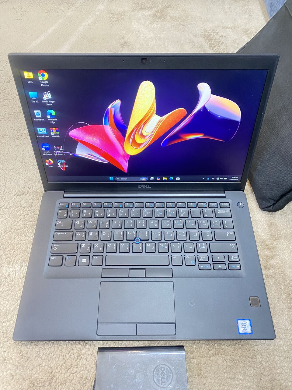 Riyadh, Computers, SAR 700,  Dell I7-8GB-256GB-14&rdquo; Screen-Original Charger-Original Battery-Win 11