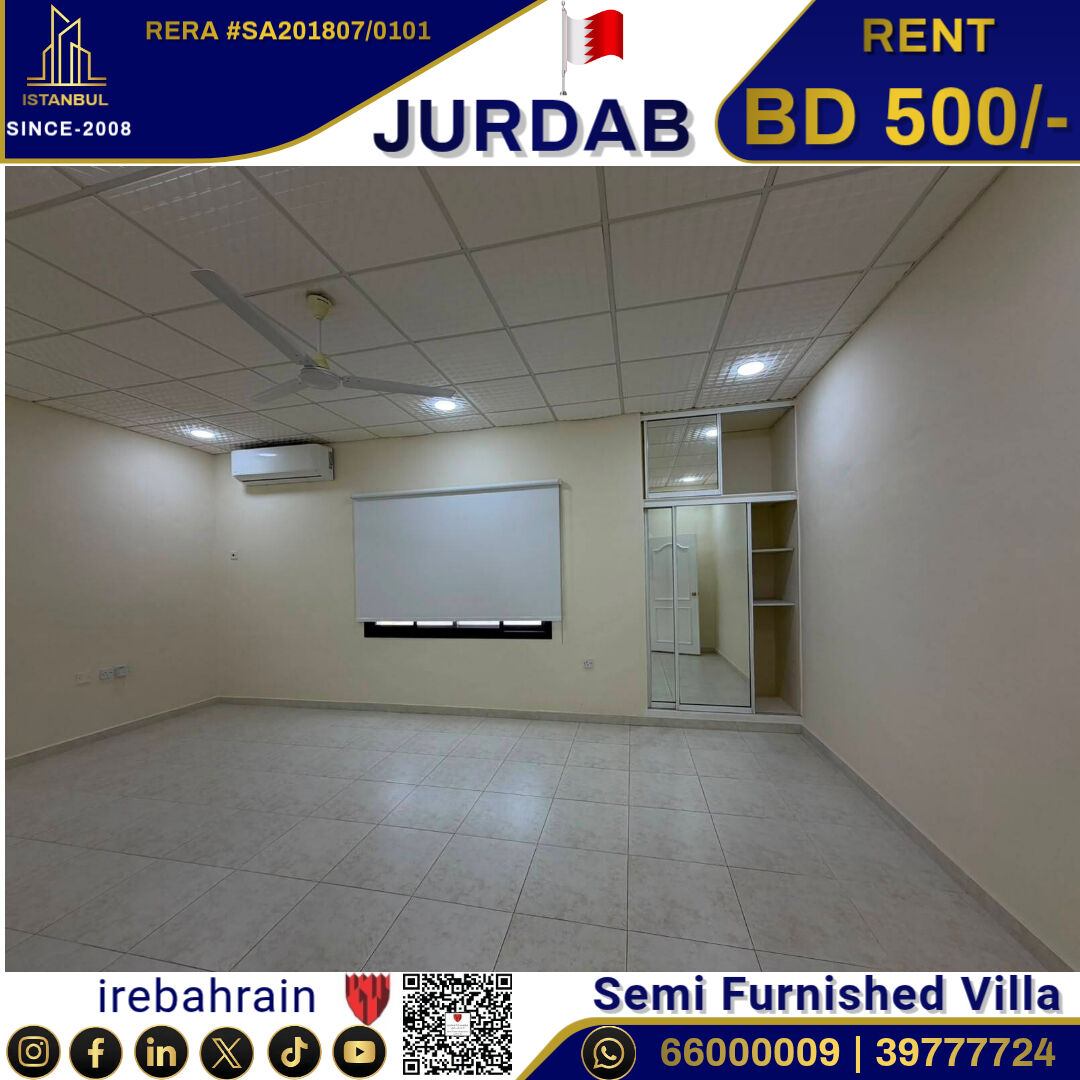 Sanad, Villas, BHD 500,  Semi Furnished Garden Villa For Rent In Jurdab