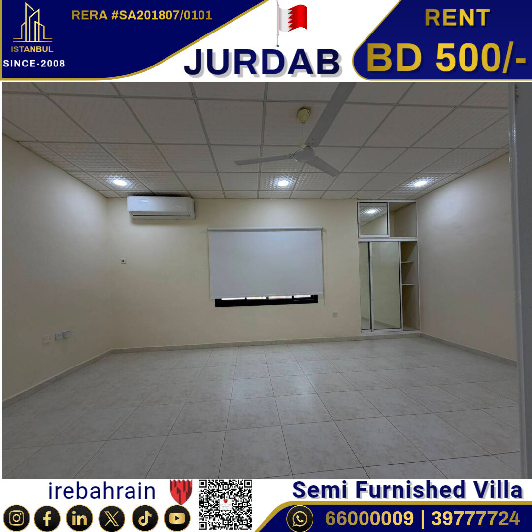 Sanad, Villas, BHD 500,  Semi Furnished Garden Villa For Rent In Jurdab