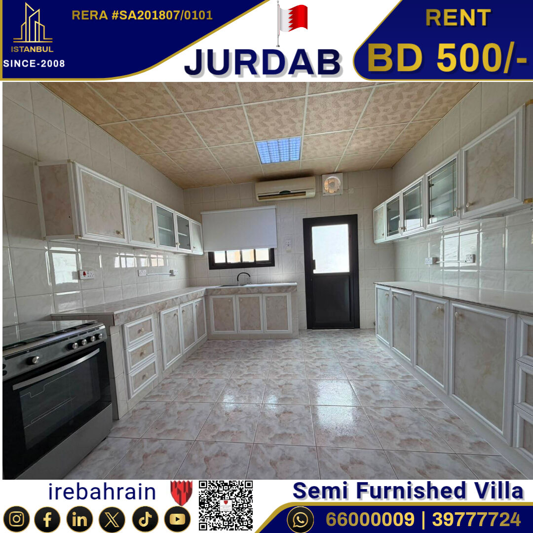 Sanad, Villas, BHD 500,  Semi Furnished Garden Villa For Rent In Jurdab