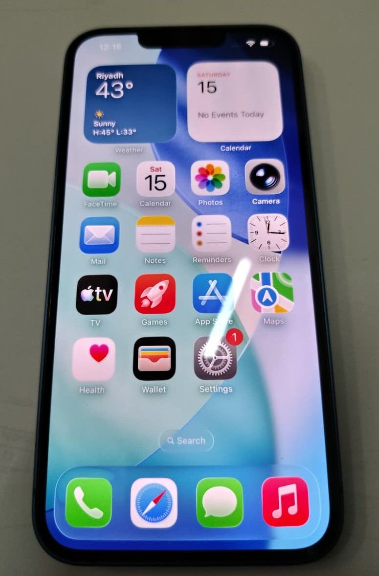 Riyadh, Mobile Phones, SAR 1399,  IPhone 13 256GB Blue &ndash; Mint Condition