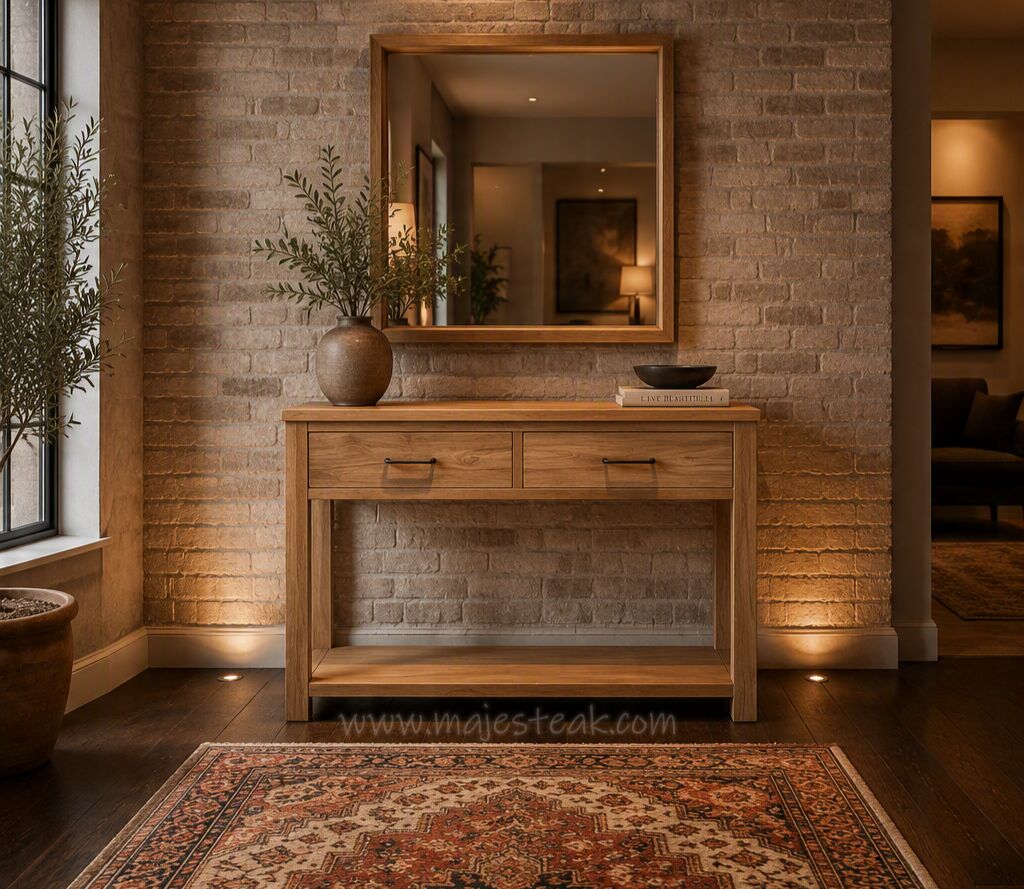 Petaling Jaya, Furniture, MYR 1600,  Teak Console Table 2 Drawer