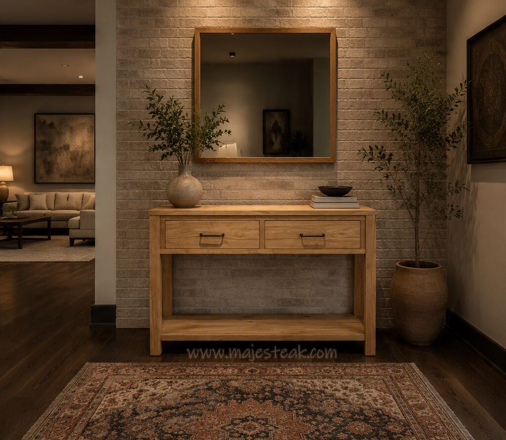 Petaling Jaya, Furniture, MYR 1600,  Teak Console Table 2 Drawer