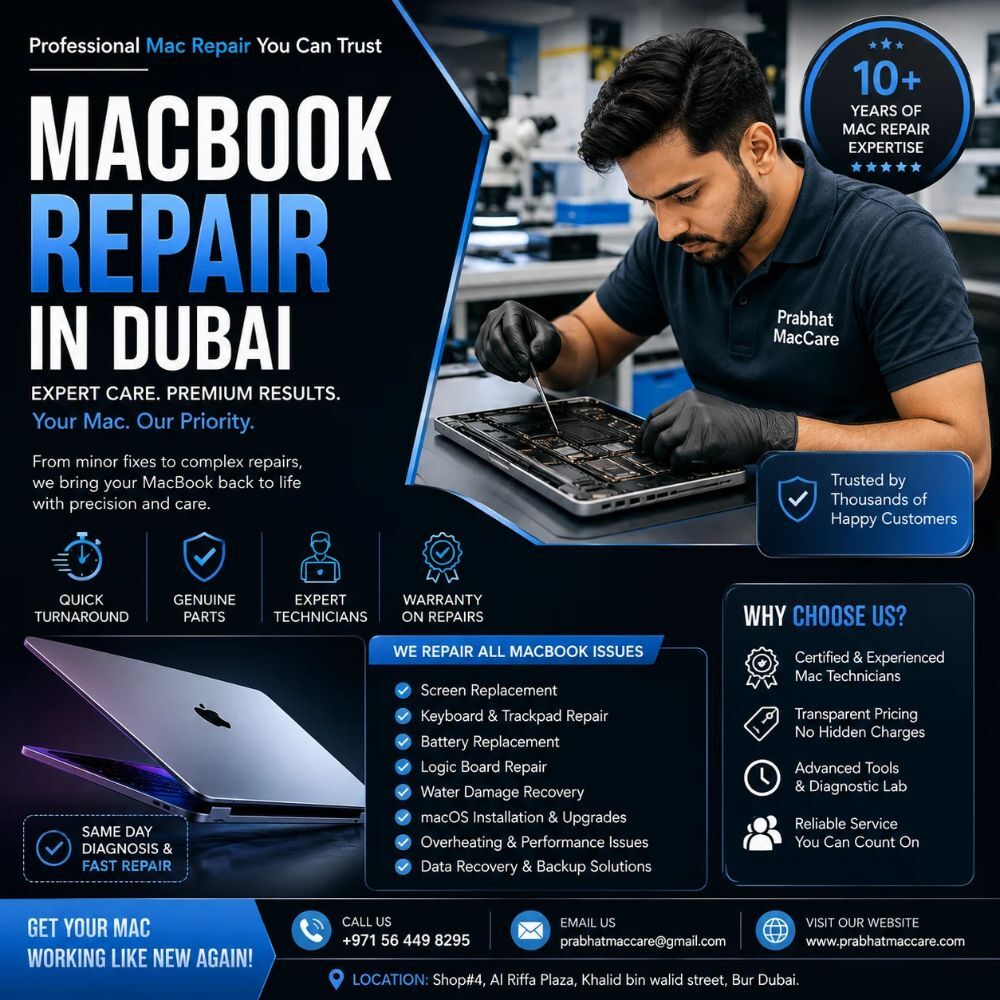 Dubai, Appliance Repair, Professional MacBook Troubleshooting And Repair Specialists In Dubai For All Models
