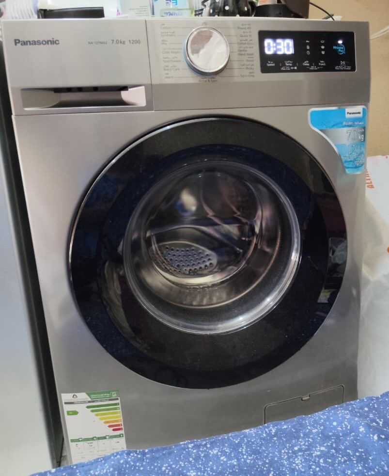 Riyadh, Appliances, SAR 1200,  Panasonic Fully Automatic Front Load Washing Machine Model: NA-127MG2 - 15 Programs