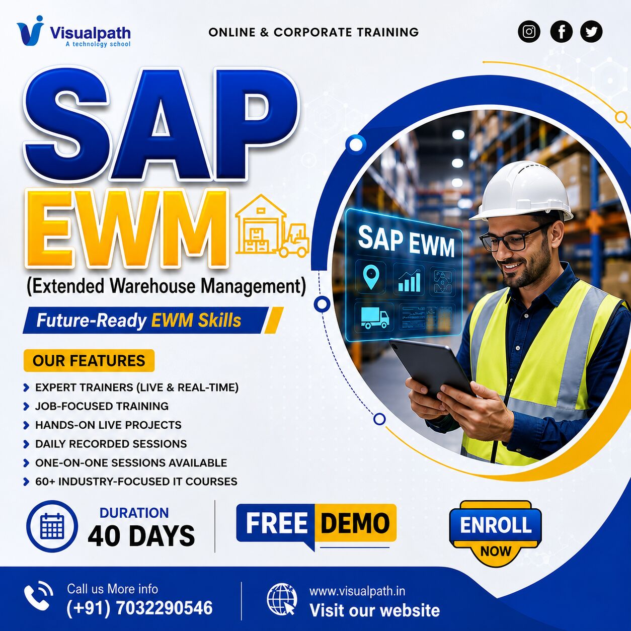 Hyderabad, Education, SAP EWM Online Training | SAP EWM Training In Ameerpet