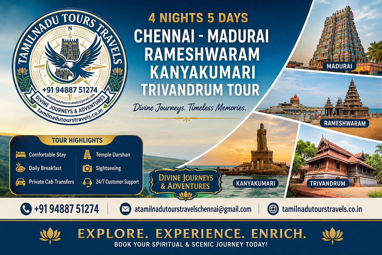 Chennai, Travel, South India Tour Package From Tamil Nadu