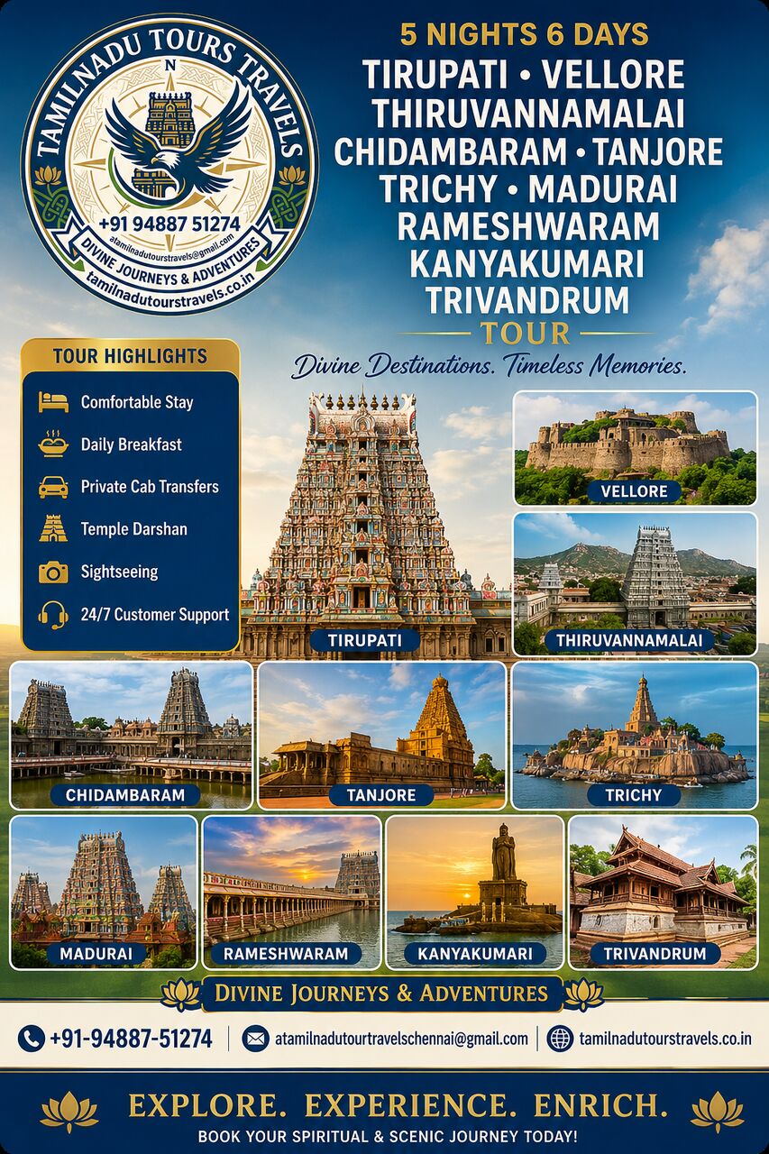 Chennai, Travel, South India Tour Package From Tamil Nadu