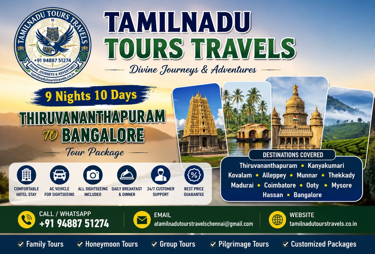Chennai, Travel, South India Tour Package From Tamil Nadu