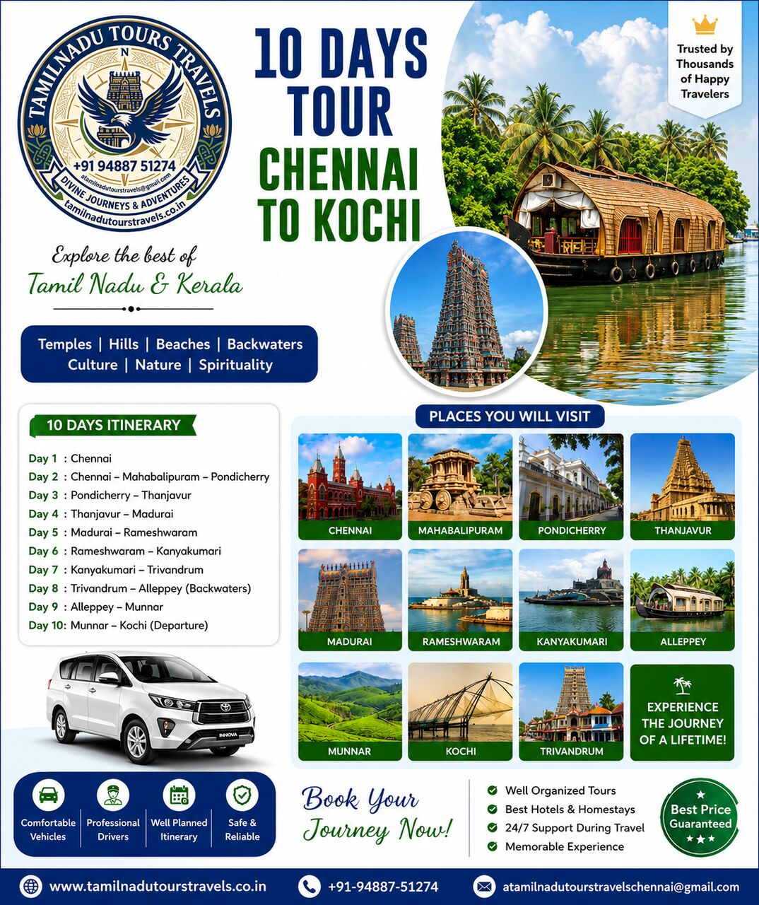 Chennai, Travel, South India Tour Package From Tamil Nadu