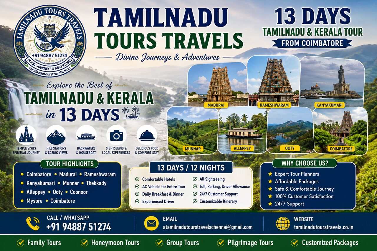 Chennai, Travel, South India Tour Package From Tamil Nadu