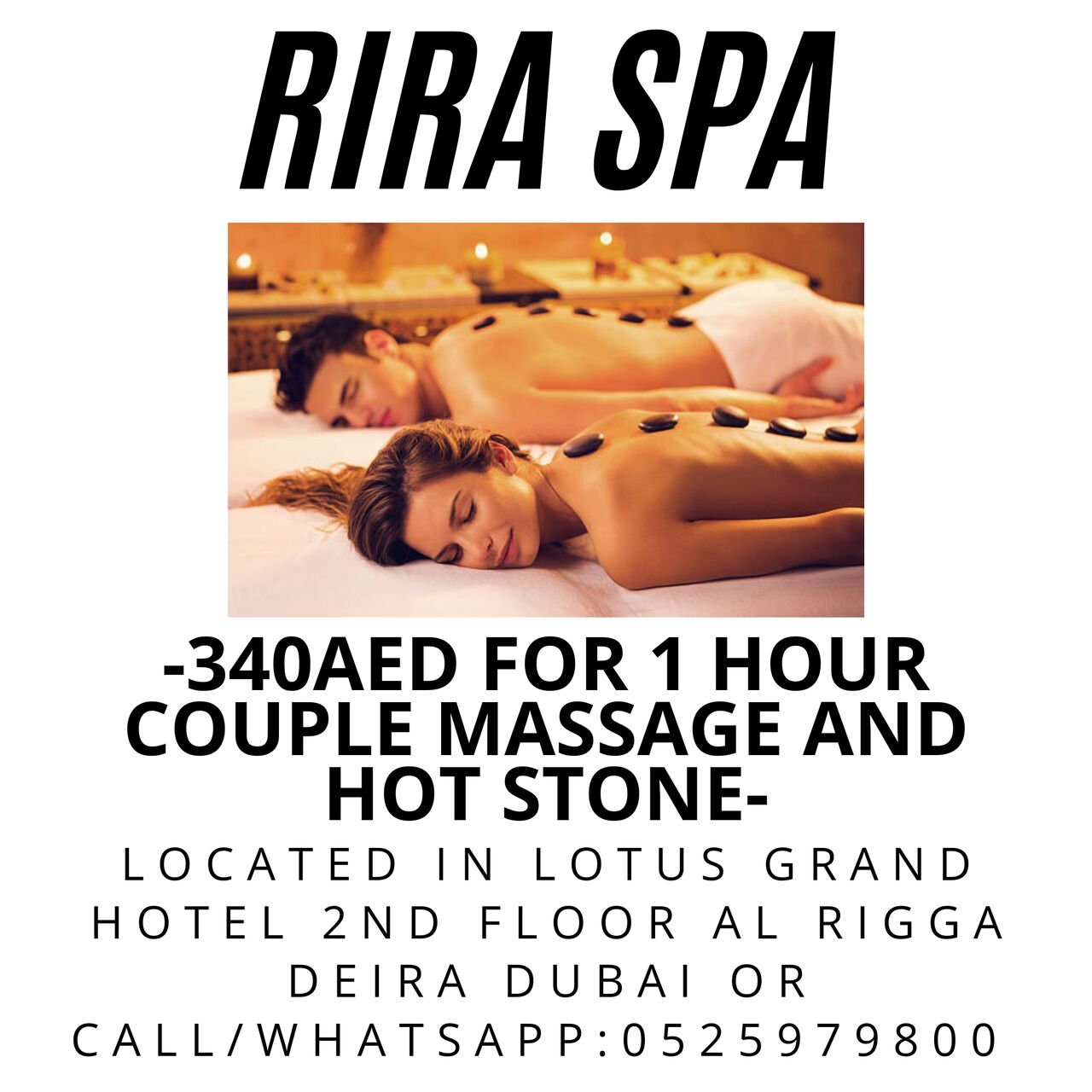 Al Rigga, Health, Rira Spa Offer 8/15/2026