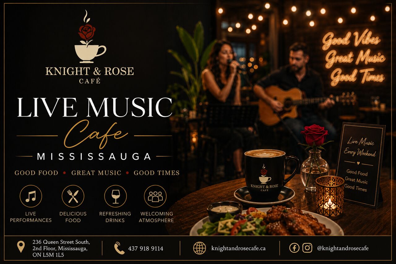 Mississauga, Food, CAD 149,  Good Food And Great Tunes At A Live Music Cafe In Mississauga