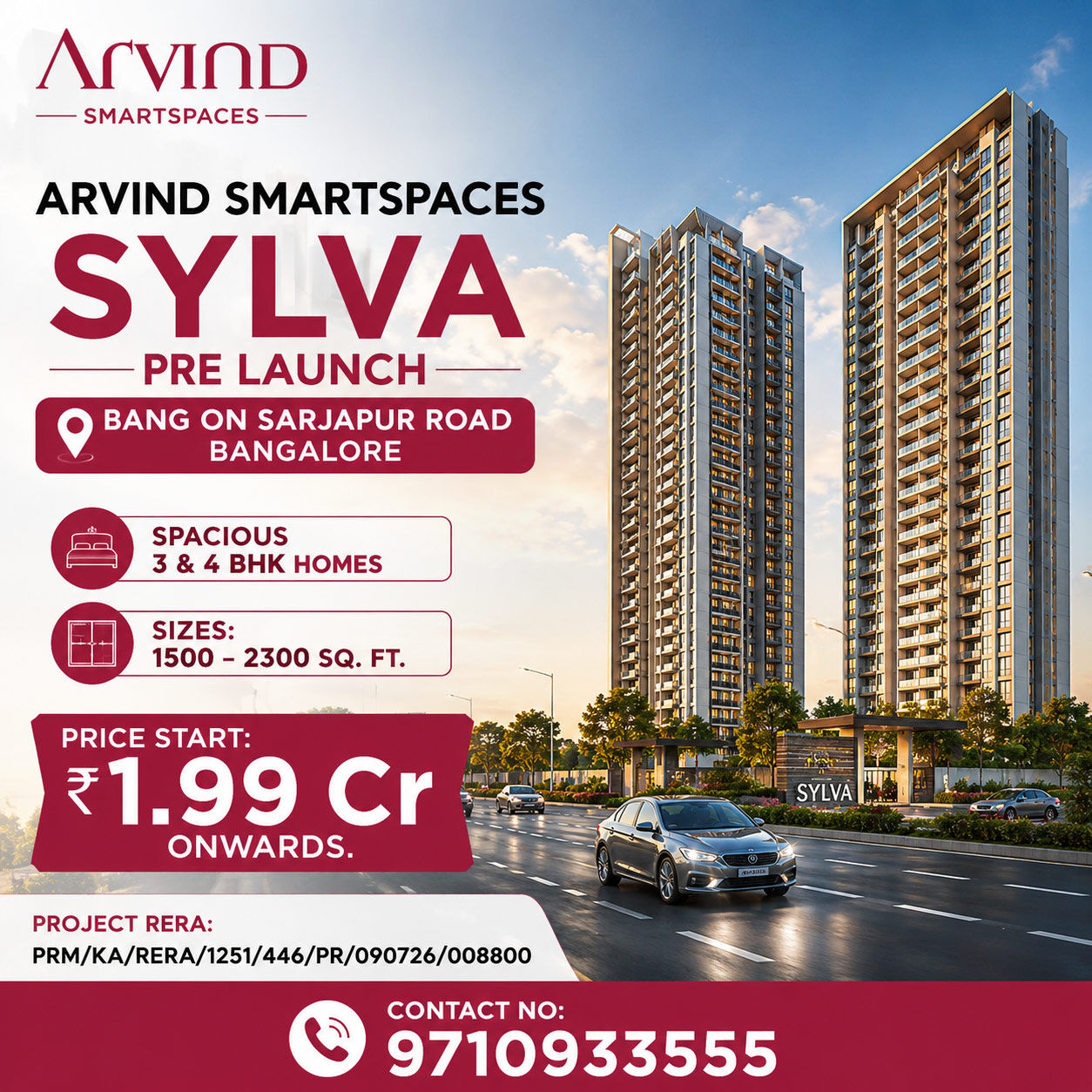 Bangalore, Real Estate For Sale, 3 BR,  1500 Sq. Feet,  Arvind Sylva Sarjapur Road Amenities That Elevate Everyday Living