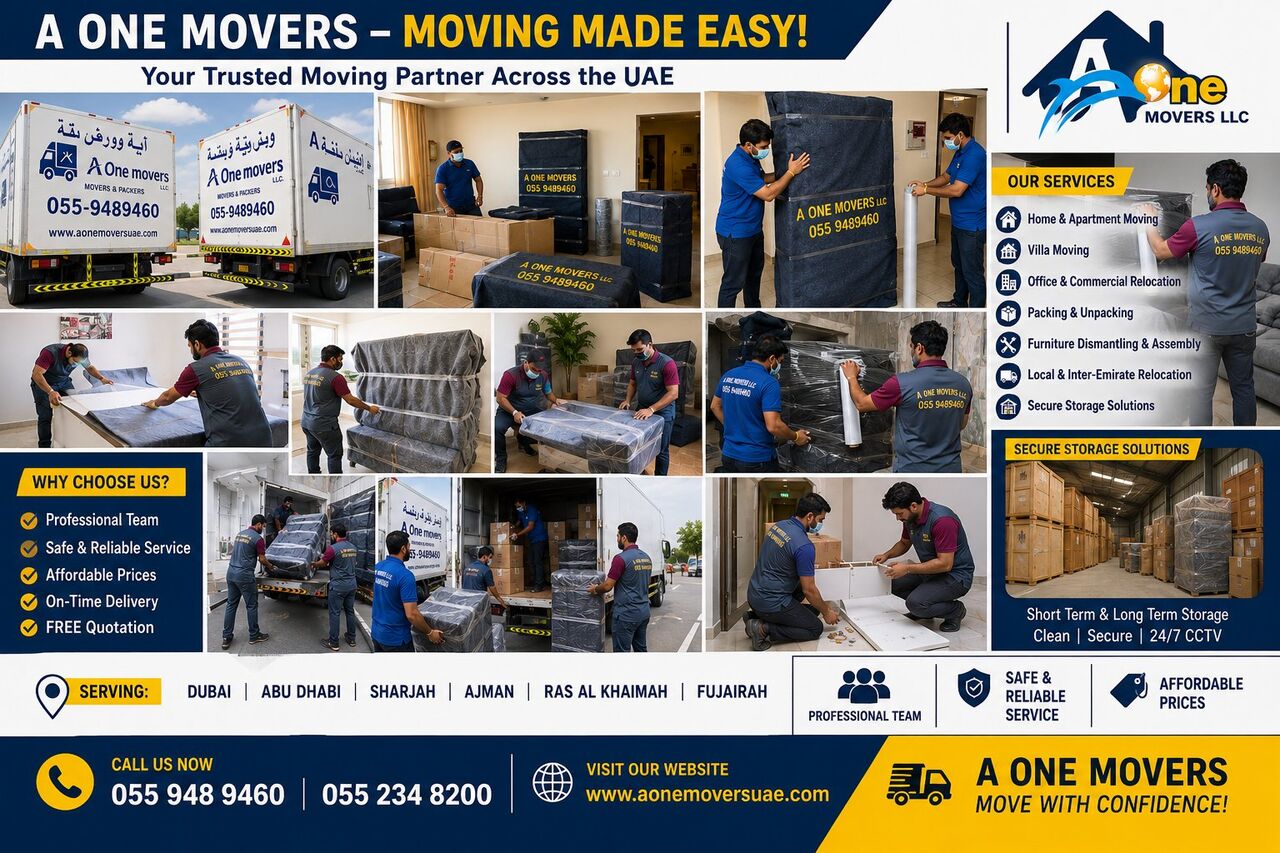 Dubai, Labor/Moving, A One Movers &ndash; Professional Movers And Packers In UAE