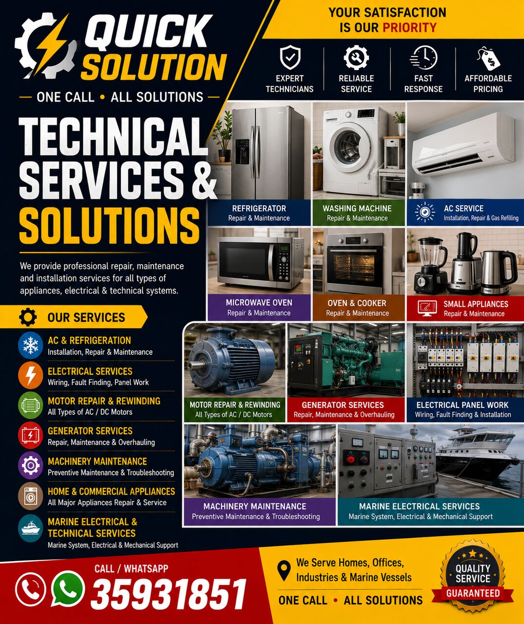 Manama, Technical, One Call Solution For All