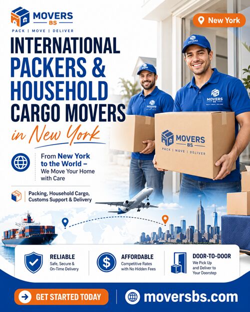 New York, Labor/Moving, International Packers & Household Cargo Movers In New York
