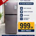 SAR 999,  New Double Door Refrigerator With 10 Years Warranty