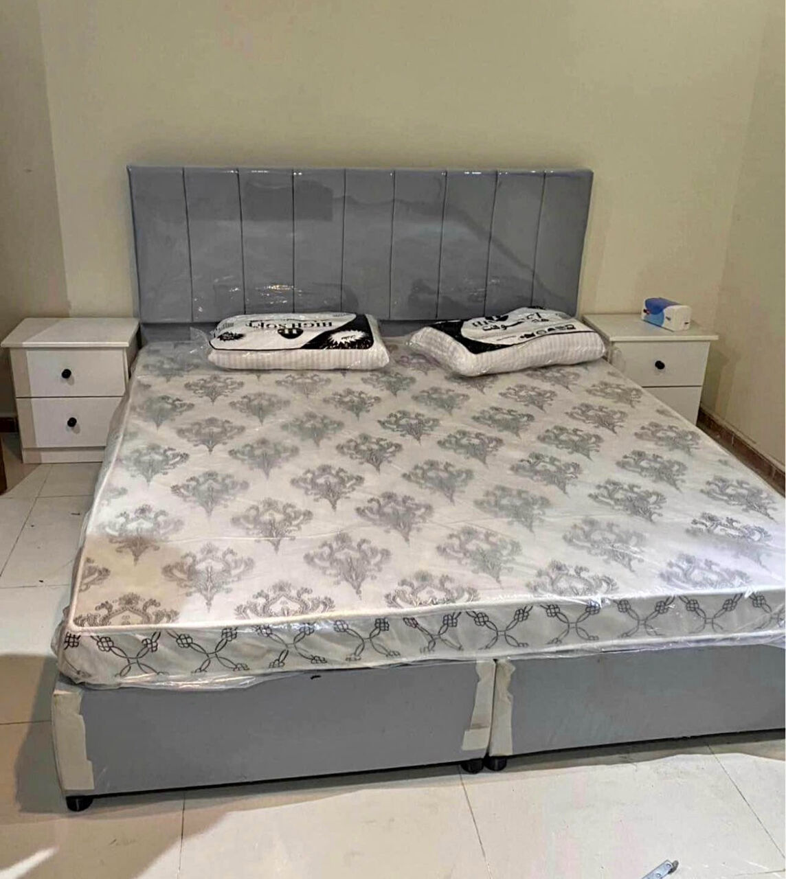 Al Safa, Furniture, SAR 600,  Luxury King Size Bed 180×200cm + 15cm Medicated Mattress | Brand New