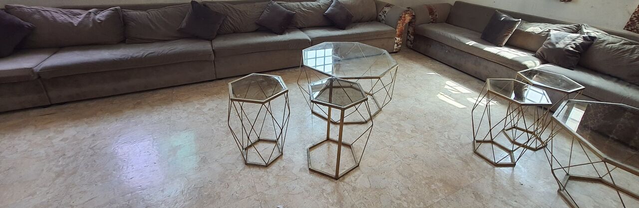 Riyadh, Furniture, SAR 800,  Entire Sofa/Hall Sofa Collection With Glass Tables, Sofas, Good Quality Sofa, Couches