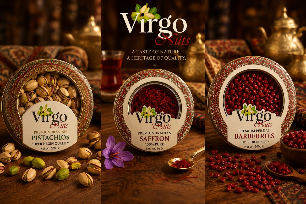 Tehran, Food, USD 78,  Iranian Saffron + Premium Iranian Pistachios In Shell + Iranian Barberries