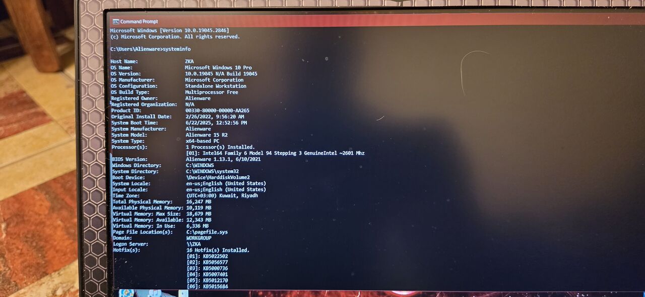 Riffa, Computers, BHD 250,  For Sale Alienware 👽 Laptop