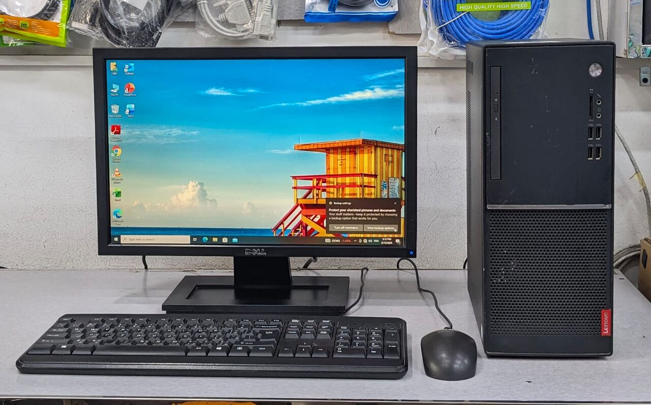 Manama, Tablet Computers, BHD 73,  Lenovo Core I5 7th Gen 3.0Ghz 8GB RAM 256GB SSD 19" Monitor Computer Set Ready To Use
