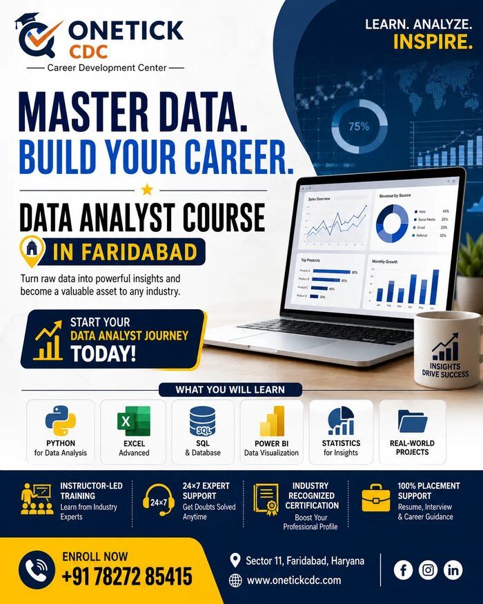 Faridabad, Education, Data Analyst Course In Faridabad | Data Analyst Institute