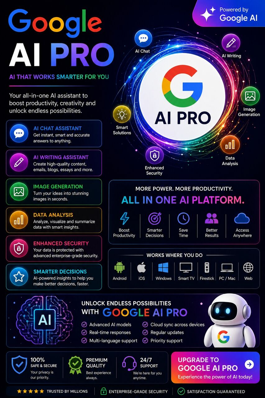 Riyadh, Job Seekers, Google AI Pro &ndash; Premium AI Access | Fast & Powerful AI Tools