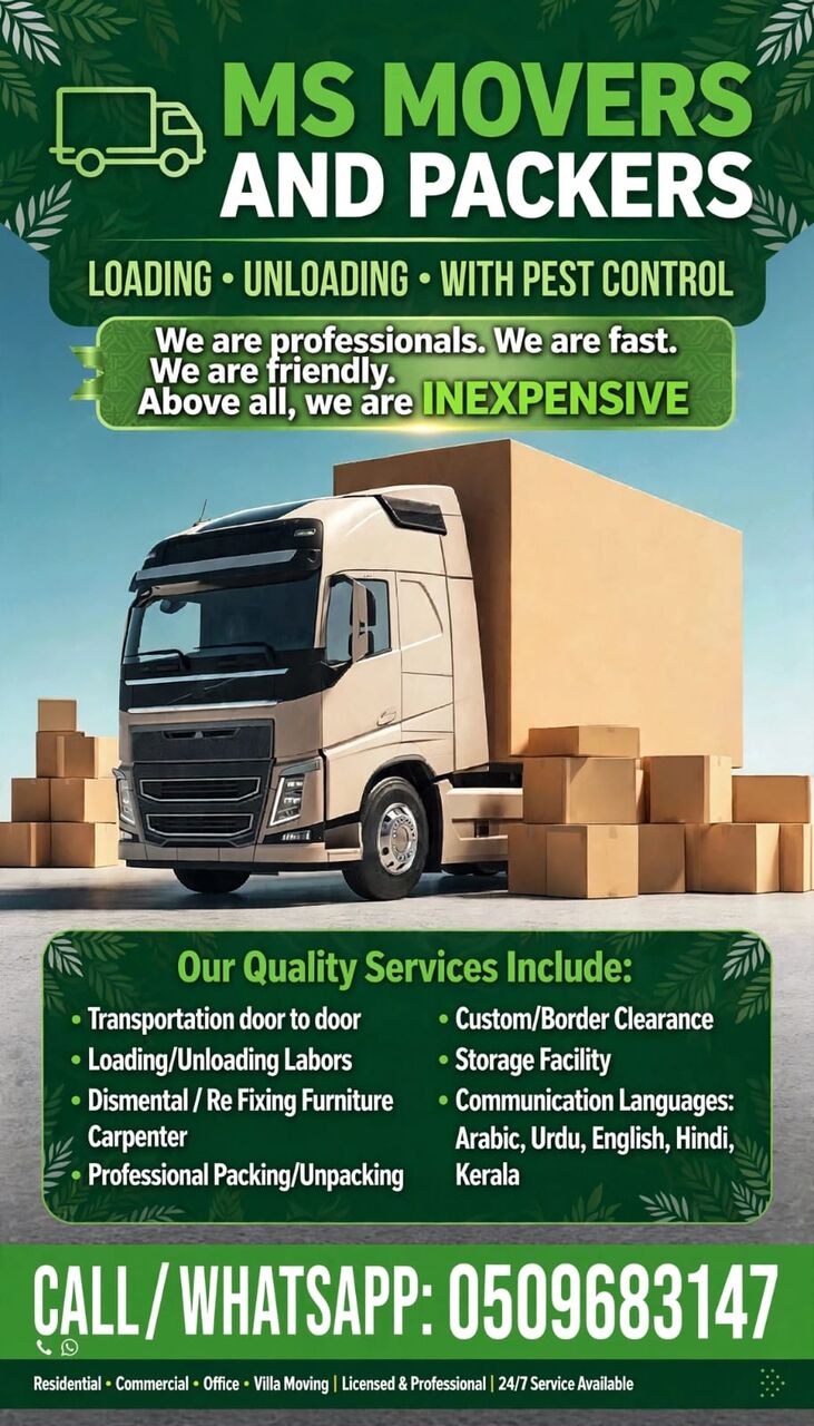 New Industrial City, Labor/Moving, ✅️44MS EXPERTS PACKERS AND MOVERS💚PROFESSIONAL TEAM PAKISTANI BEST PRICE=(050.96.83.147)