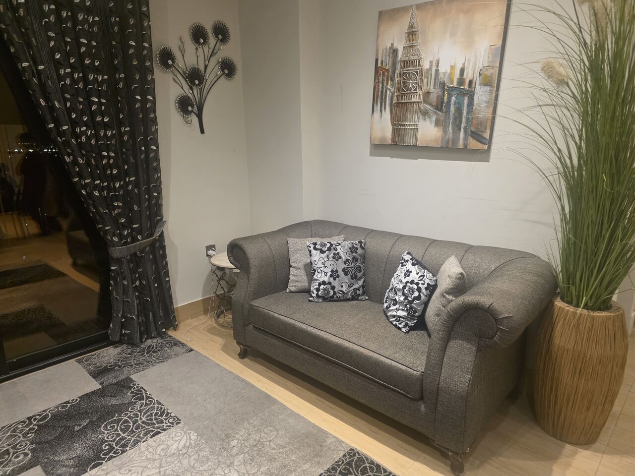 Khobar, Furniture, SAR 800,  7-Seater Sofa &ndash; SAR 800  Elegant Grey 7-seater Sofa Set In Good Condition, Gently Used.