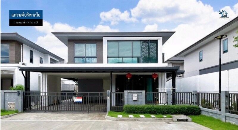Bangkok, Real Estate For Sale, THB 10990000,  4 BR,  61 Sq. Feet,  LM26-0104 2-story Detached House For Sale, Grand Britannia Ratchapruek, Rama 5, Area 61.1