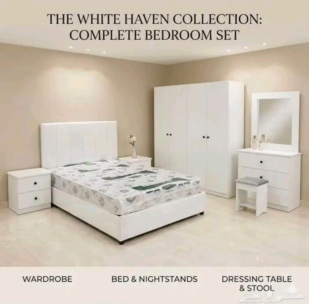 Jeddah, Furniture, SAR 1,  Premium Quality Stylish Bedroom Furniture Set Available