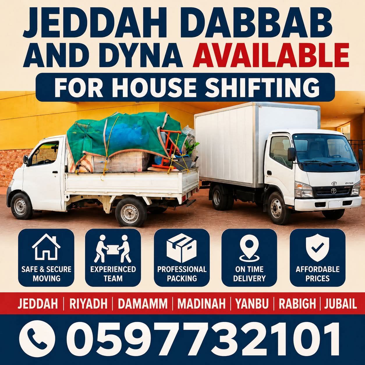 Jeddah, Labor/Moving, Home Shifting And Office Services