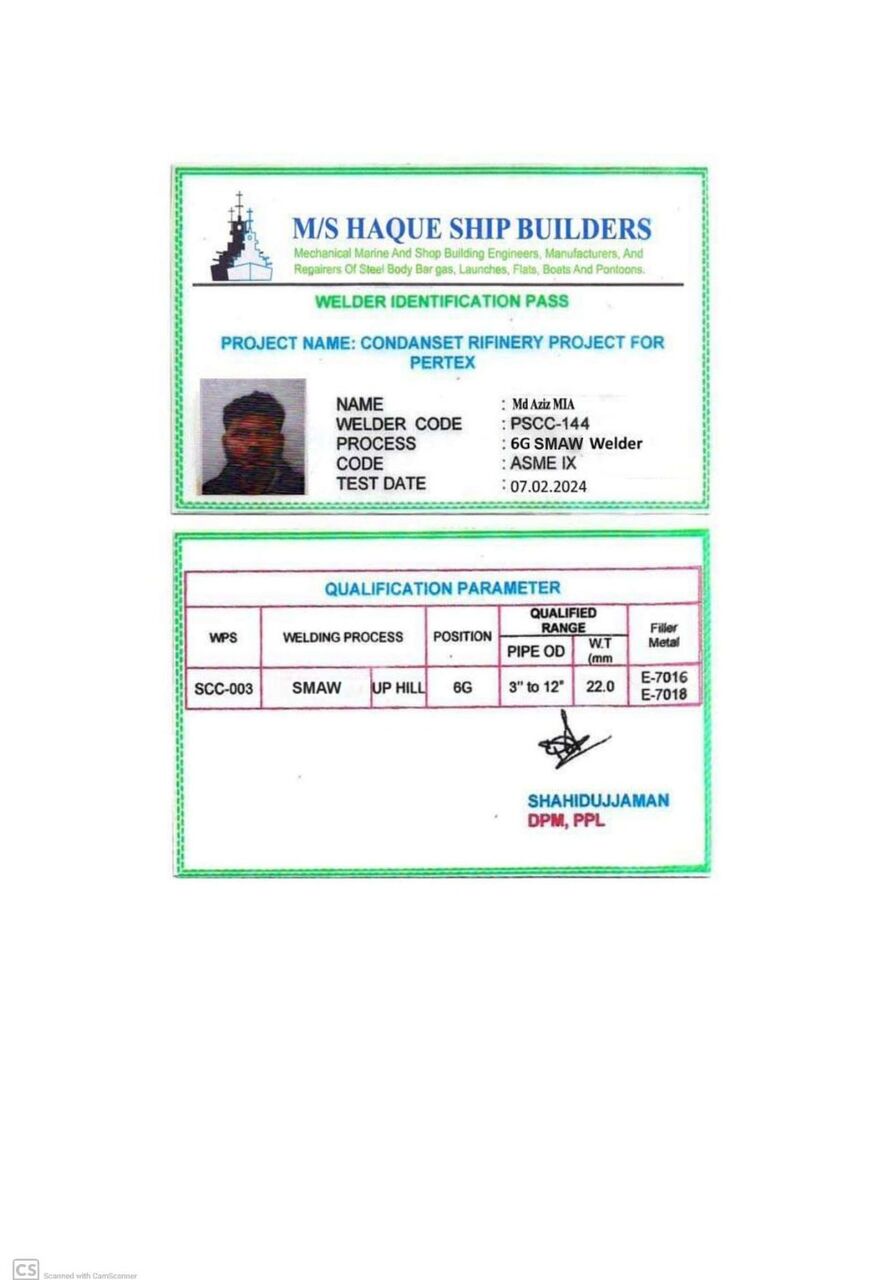 Riyadh, Job Seekers, 6g .SMAW  Welder