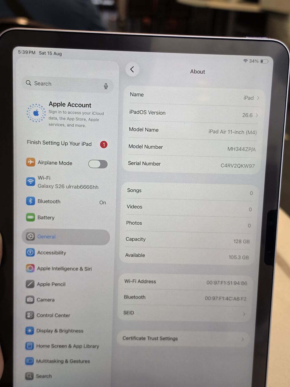 Dammam, Mobile Phones, SAR 2200,  IPad Air M4