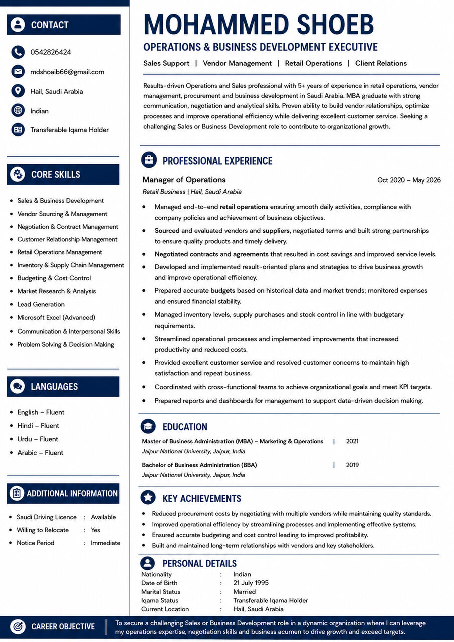 Khobar, Job Seekers, JOB